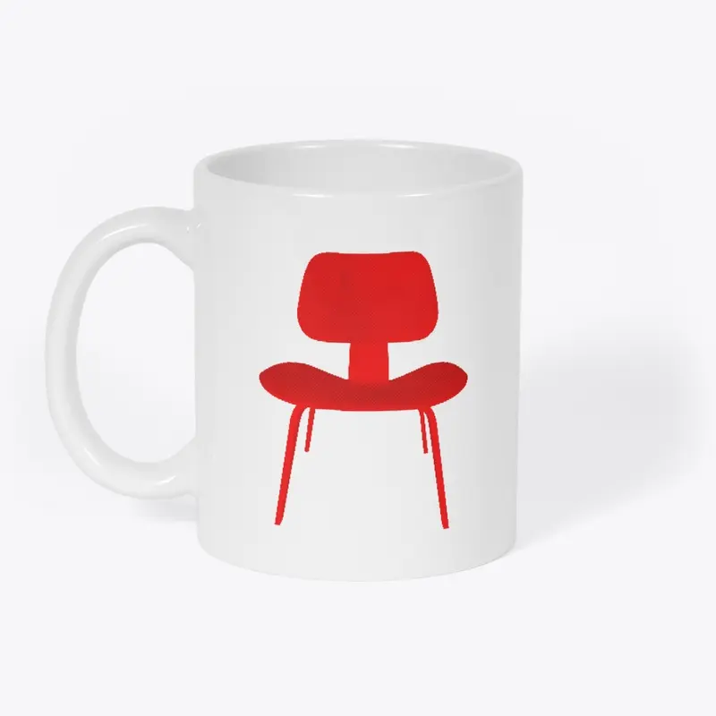 Twittering Machines Red Chair Mug